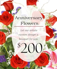 Custom Design Anniversary Bouquet $200