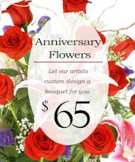 Custom Design Anniversary Bouquet $65