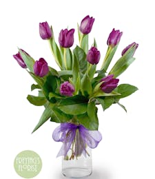 Passionately Purple Tulips