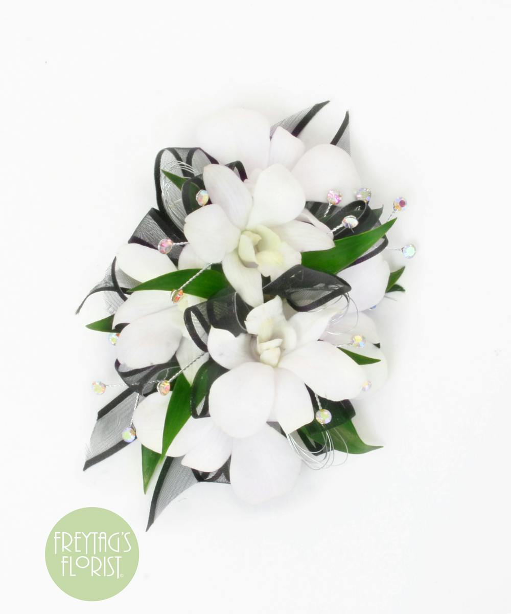 Austin Tx Flower Delivery White Dendrobium Orchid Corsage Freytag S Florist