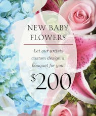 Custom Design New Baby Bouquet $200