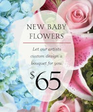 Custom Design New Baby Bouquet $65